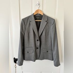Eddie Bauer gray wool suit jacket blazer